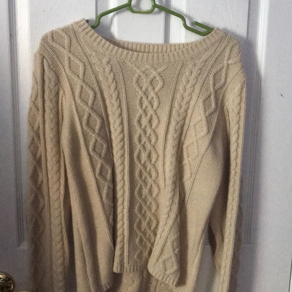 Cream sweater